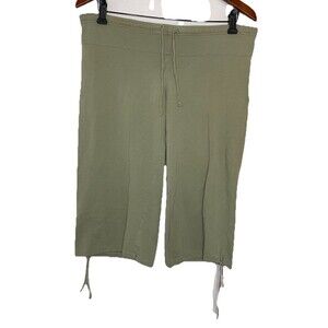 Hollister Y2K 2000s Faded Olive Green Bermuda Short  Juniors Medium Cotton